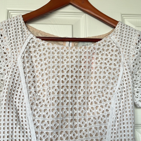 HD IN PARIS | Georgia Cotton Eyelet Dress Sz US 0 - Picture 3 of 7